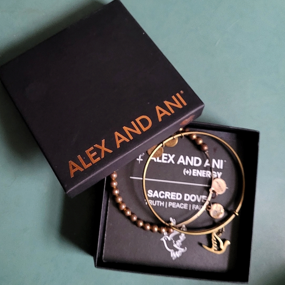 Alex and Ani charm bangle set